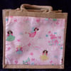 Fairies and Castles Small Jute Bag