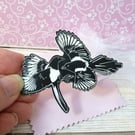Magpie brooch, two for joy magpie brooch, small pin badge for bird lovers