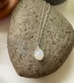 Moonstone Necklace. Sterling silver moonstone necklace. - Image 4
