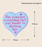 She Overcame Everything Heart Hanger - Inspirational Embroidered Felt Decoration - Image 4