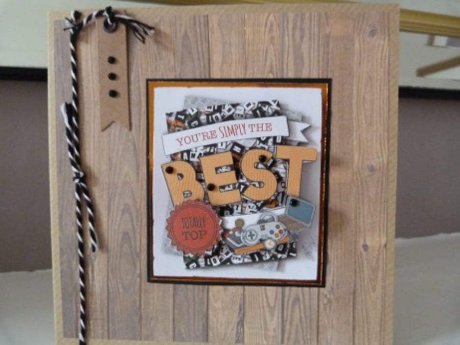 You're Simply The Best Male Card