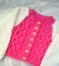 Cabled Cardigan for a Child to 11 years, Child's Round Neck Cardigan - Image 5
