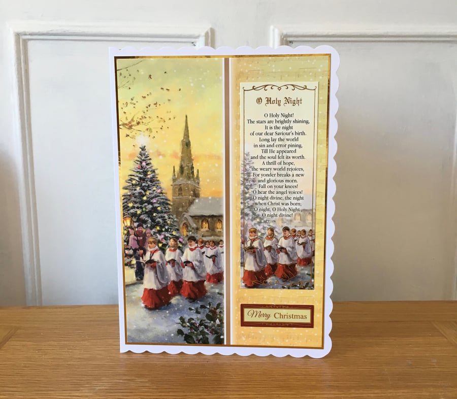 Choir Boy Christmas Card O Holy Night
