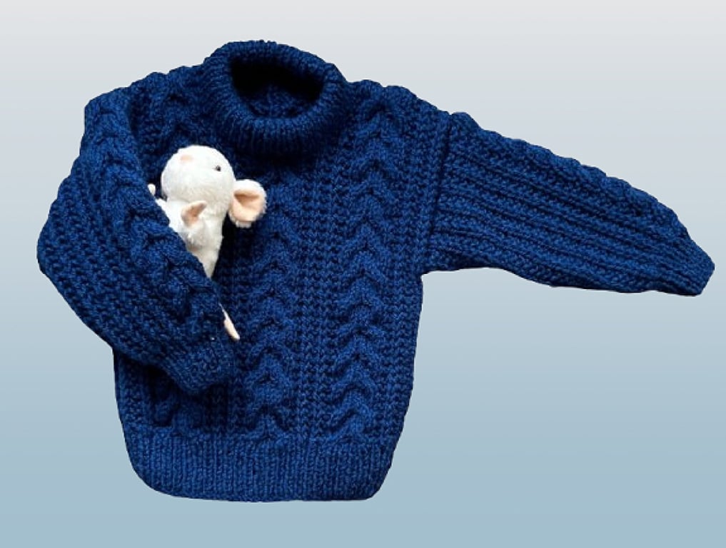 Neutral Gender Childs Jumper - Royal Blue - Fits Age 2 - 3 years