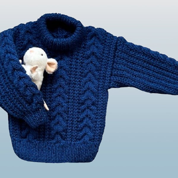 Neutral Gender Childs Jumper - Royal Blue - Fits Age 2 - 3 years