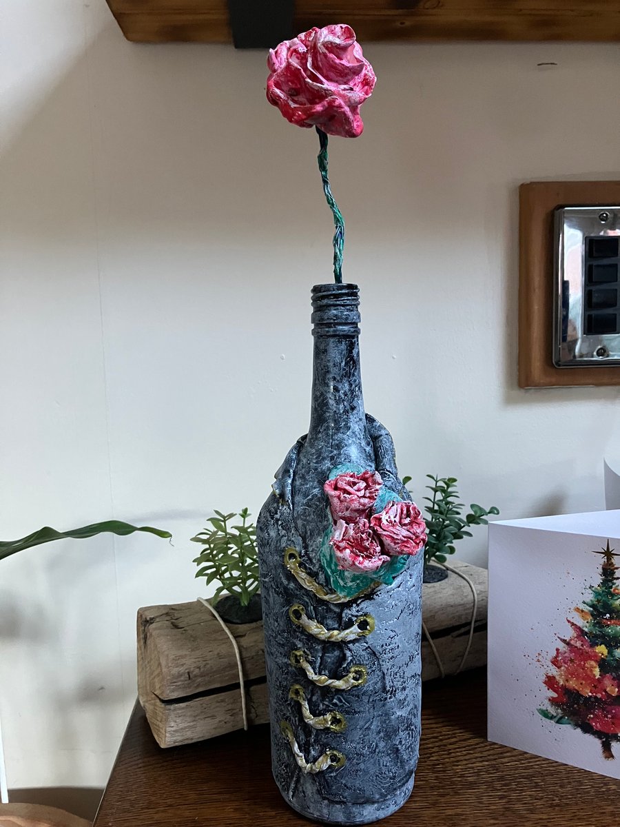 The Corseted Vessel Bottle Wasteland Bloom Industrial Romance