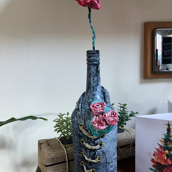 The Corseted Vessel Bottle Wasteland Bloom Industrial Romance