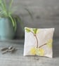 Super Seconds Festival  Vintage Floral Embroidered Linen Lavender Bag - Image 1