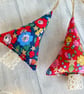 Liberty Betsy Star Floral Fabric Christmas Trees Hanging Decorations - Image 5