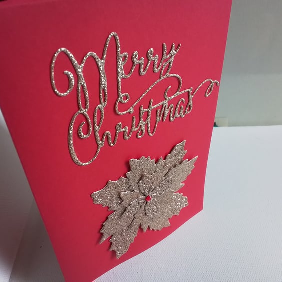 Christmas. Christmas card. Poinsettia. Ref 190