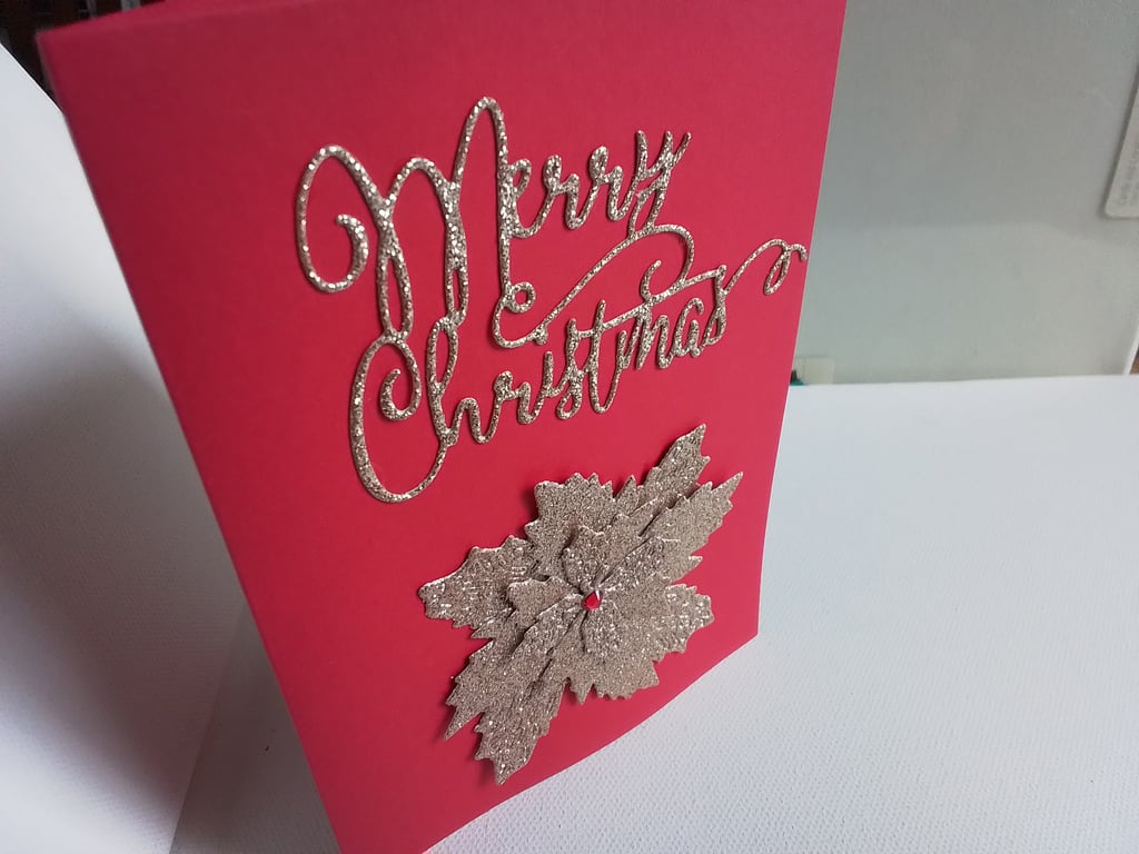 Christmas. Christmas card. Poinsettia. Ref 190