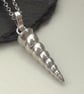Sterling Silver Unicorn Horn Necklace Solid Fully Hallmarked - Image 2