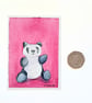 Original ACEO Miniature Watercolour Painting Giant Panda Cuddly Toy - Image 3