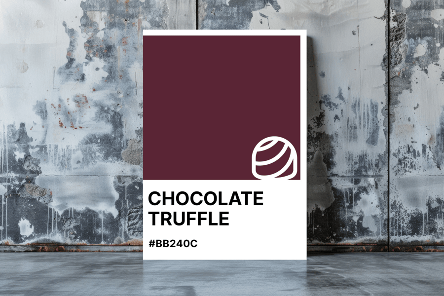 CHOCOLATE TRUFFLE Greeting Card – Colour Swatch Series (A6, Blank Inside)