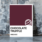 CHOCOLATE TRUFFLE Greeting Card – Colour Swatch Series (A6, Blank Inside)