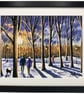 Cambridge Parkland Framed Art Print 14" x 11" Frame Cambridgeshire Landscape