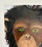 Thoughtful chimpanzee portrait in acrylics.Original painting  - Image 7