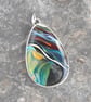 Cornish surfite pendant - big wavey pattern - Image 4
