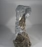 Ceramic Grey Elephants Mother & Baby Animal Brown Driftwood Figurine Ornament. - Image 2