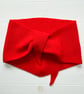 Lambswool neckerchief - red