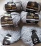  300g Lanas Stop Verdi Alpaca Wool blend DK light grey