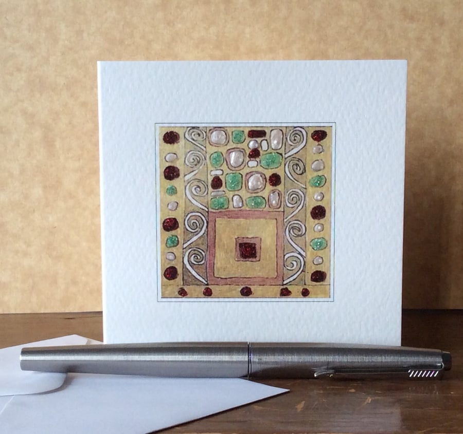 'Bracelet' Blank square card.