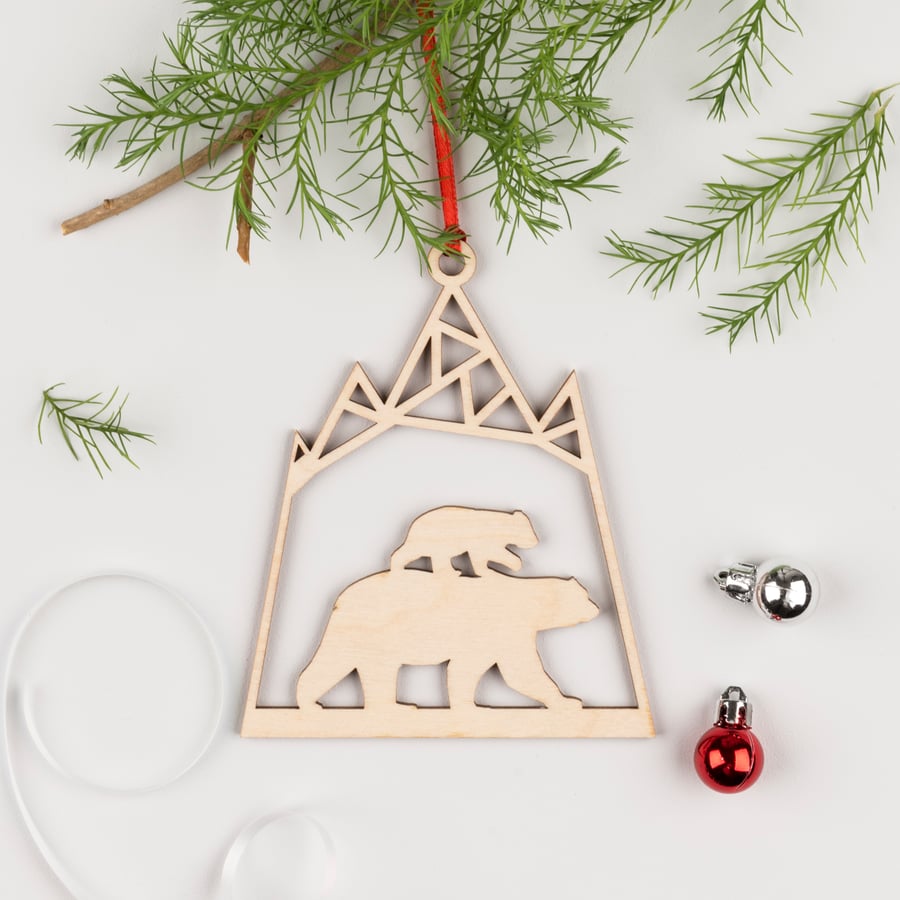Polar bear Christmas decoration