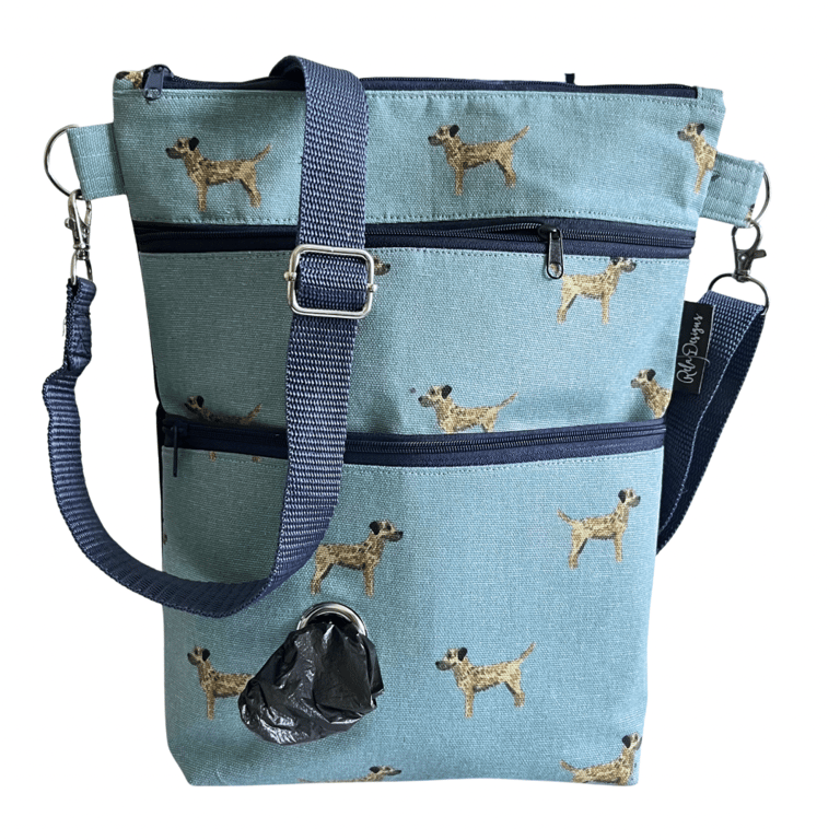 Dog walking bag border terriers