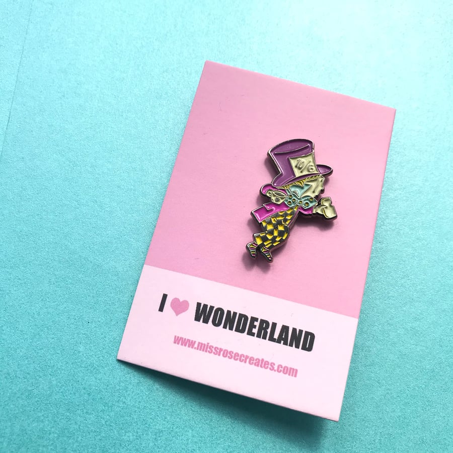 Mad Hatter Enamel Pin