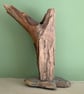 Handmade Driftwood Sculpture on Natural Stone  Modern Abstract Coastal Art Decor - Image 2