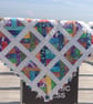 cot quilt    patchwork    '' Rainbow Wishes'' - Image 3