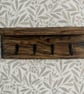 Handmade Rustic Wall Hung Key Holder with Shelf - Image 2