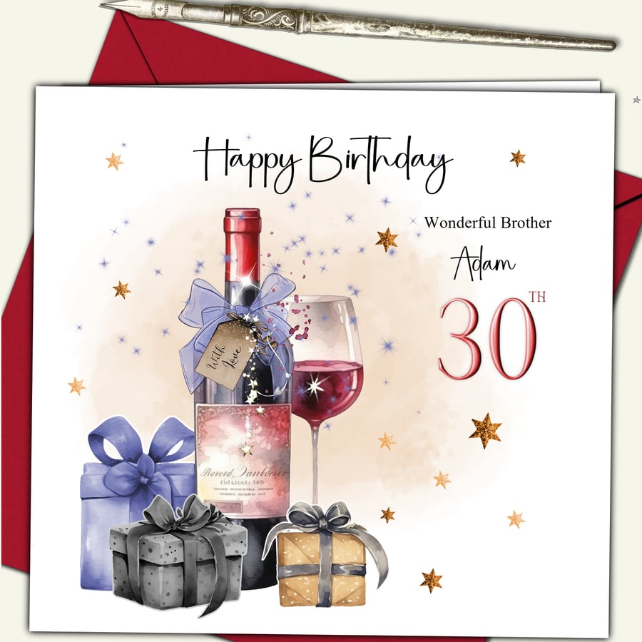 Personalised Birthday Card Great Grand Son Nephew Brother Father