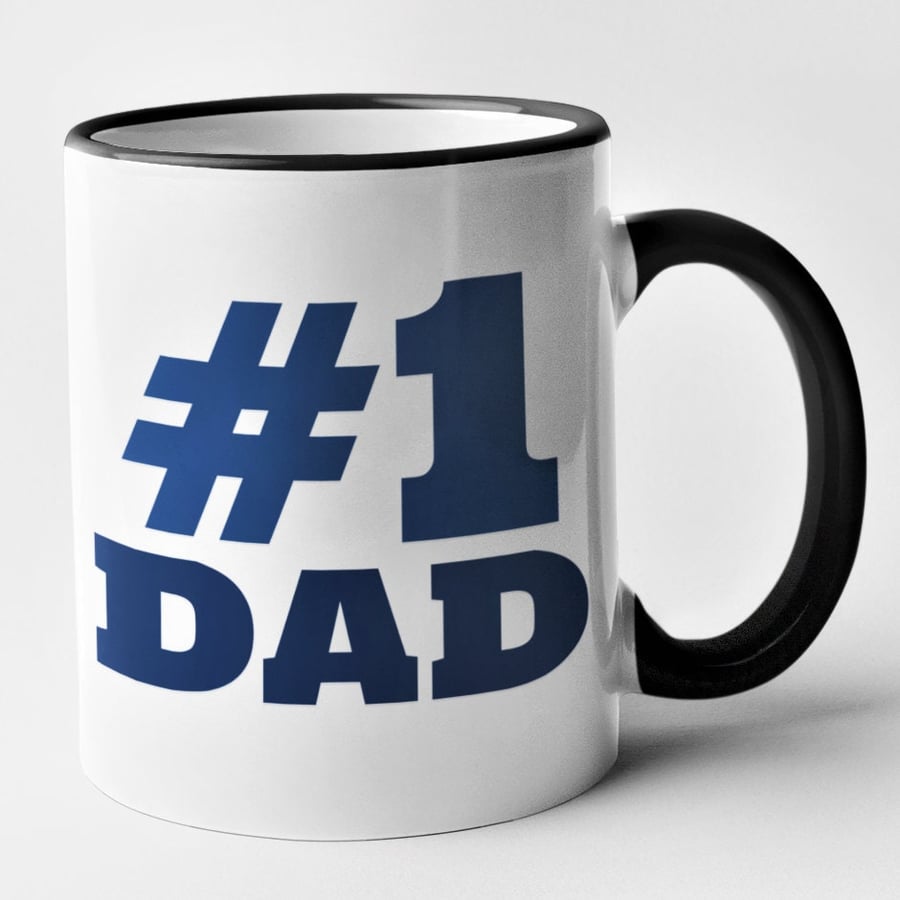 Number 1 Dad Mug Best Dad Father Birthday Present Funny Hilarious Christmas gift