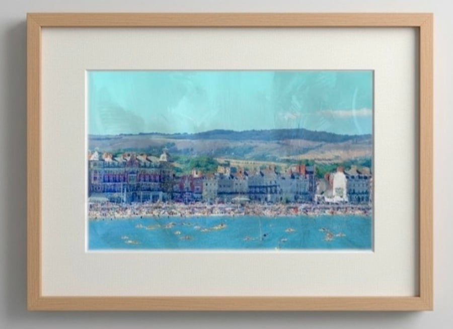 Weymouth Beach Print – Dorset Classic Seaside Wall