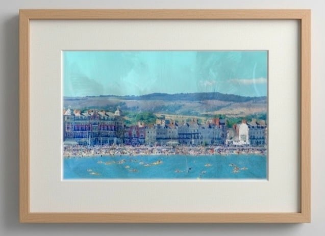 Weymouth Beach Print – Dorset Classic Seaside Wall