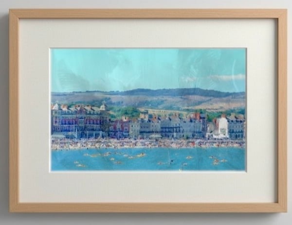 Weymouth Beach Print – Dorset Classic Seaside Wall