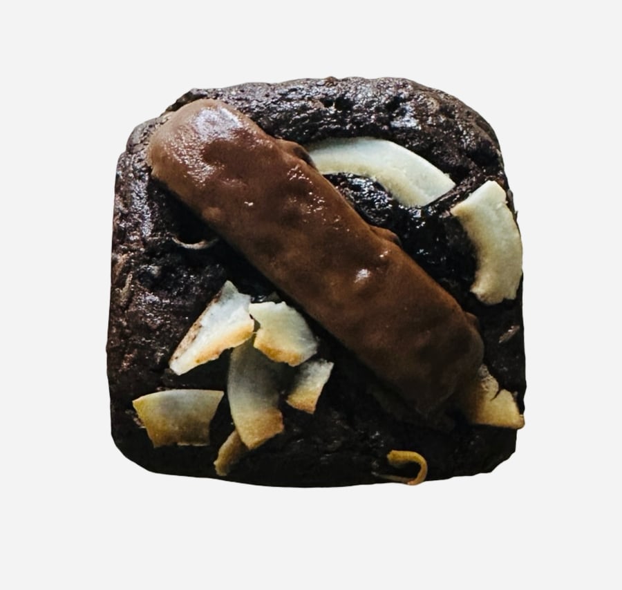 Malibu Bounty Dark Chocolate Brownie - Handmade in London 