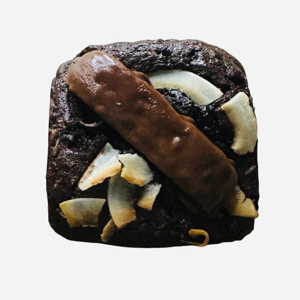 Malibu Bounty Dark Chocolate Brownie - Handmade in London 