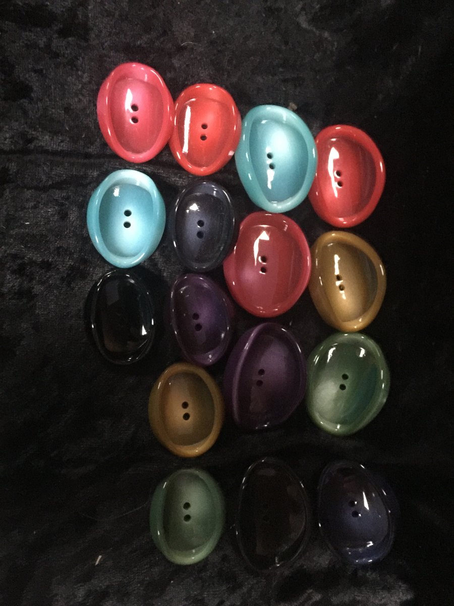 Shiny Misshapen Buttons