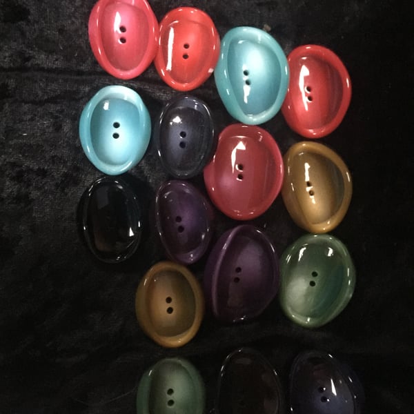 Shiny Misshapen Buttons