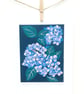 Hydrangea - linoprint - Image 1