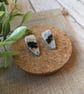 Crushed Glass Geo Cuspid Studs  - Image 3