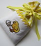Embroidered Easter Chick Lavender Sachet - Image 4