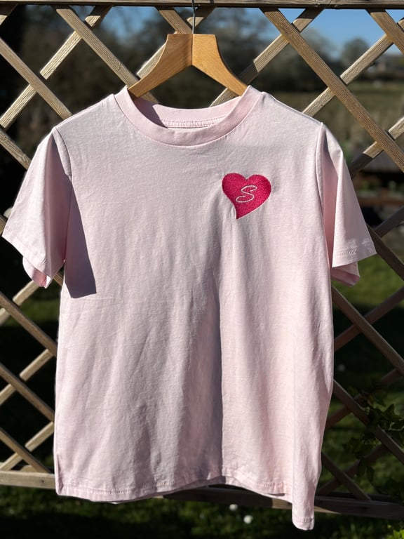 Heart initial T-shirt