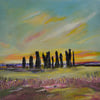 Original Painting of Standing Stones. Ready to Hang (12x12 inches)