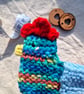 Rainbow chicken pouch cotton coin purse, Birthday gift, Christmas gift - Image 4