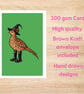 Halloween Pheasant Card – Witch Pheasant in Wellies – Hand Drawn A6 Card - Image 5