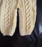 Hand knit baby all in one romper - Image 4