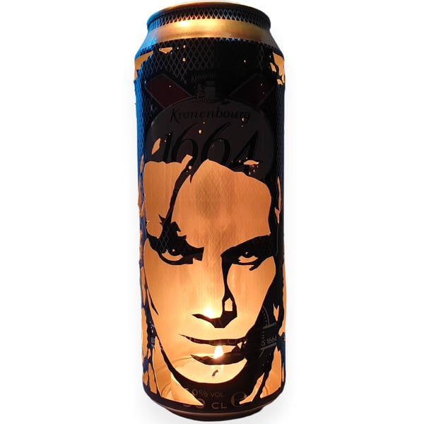 Adam Ant Beer Can Lantern! Adam & The Ants Pop Art Portrait Lamp. Unique Gift!